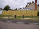 Close board fencing